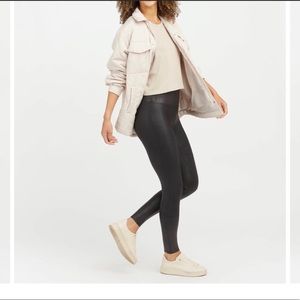 COPY - SPANX, Faux Leather, Leggings, Size L Stretch, Excellent Condition